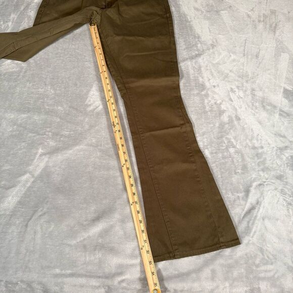 Mnml Twill Flare Pants Mens 30x33 Slim Fit Olive Green NWT - Picture 8 of 10